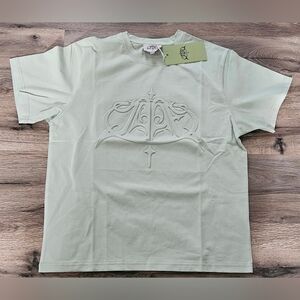 Stylish Light Green Embossed Tee
